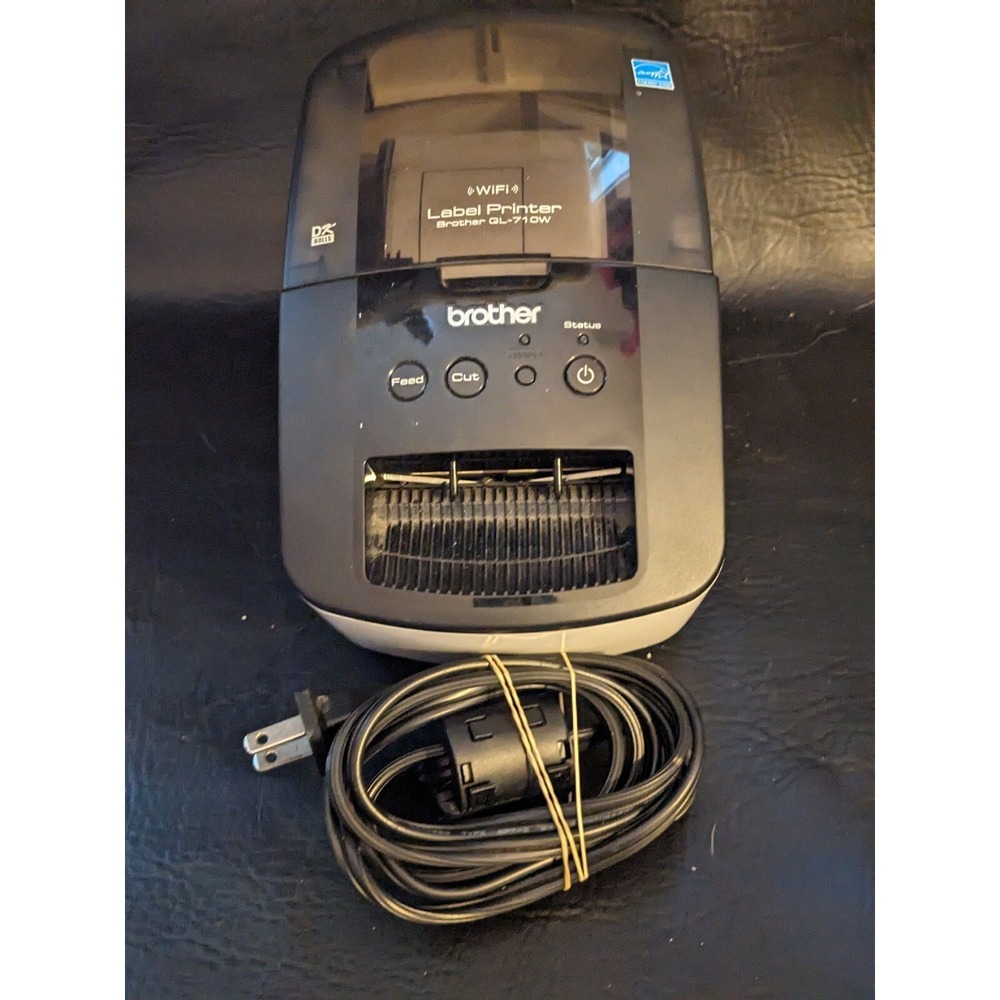 Brother QL-710W Wireless Label Thermal Printer Power Cord USB Cable Working